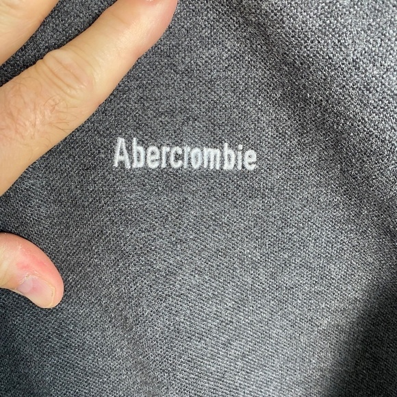 Abercrombie & Fitch Women's Gray Short Sleeve "Muscle" Polo Snap Shirt Size XL - Picture 4 of 11